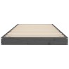 Cadre de lit sans matelas gris 75x190 cm bois de pin massif 