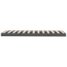 Cadre de lit sans matelas gris 75x190 cm bois de pin massif 