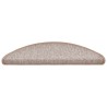 Tapis d'escalier 20 pcs marron 56x17x3 cm 