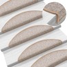 Tapis d'escalier 20 pcs marron 56x17x3 cm 