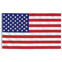 Drapeau des États-Unis et mât 6,23 m Aluminium 