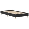 Cadre de lit sans matelas noir 100x200 cm bois d'ingénierie 