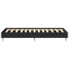 Cadre de lit sans matelas noir 100x200 cm bois d'ingénierie 