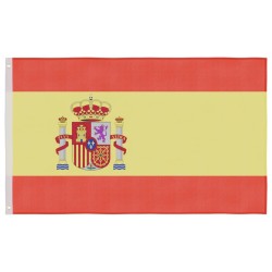 Drapeau de l'Espagne et mât 6,23 m Aluminium 