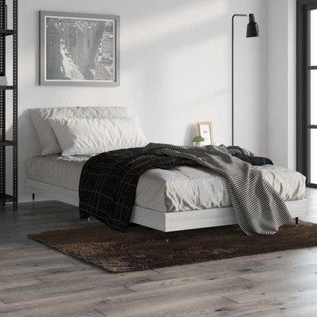 Cadre de lit sans matelas sonoma gris 90x190 cm 