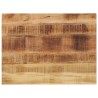 Dessus de table rectangulaire bois massif de manguier brut 