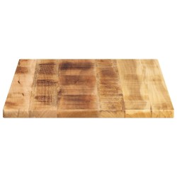 Dessus de table rectangulaire bois massif de manguier brut 