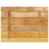 Dessus de table rectangulaire bois massif de manguier brut 