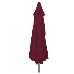 Parasol de jardinø395x245 cm Rouge Bordeaux 