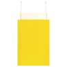 Sacs en papier 250 pcs avec poignées jaune 32x17x25 cm 