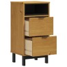 Table de chevet FLAM 40x35x80 cm bois de pin massif 