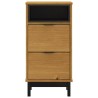 Table de chevet FLAM 40x35x80 cm bois de pin massif 