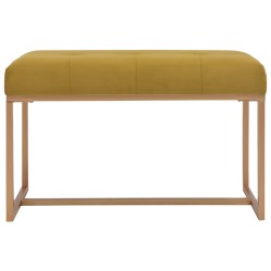 Banc 80 cm Moutarde Velours 