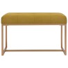 Banc 80 cm Moutarde Velours 