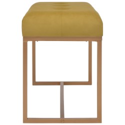 Banc 80 cm Moutarde Velours 