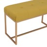 Banc 80 cm Moutarde Velours 
