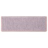 Tapis d'escalier autocollants aspect sisal 15 pcs rose 