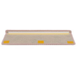 Tapis d'escalier autocollants aspect sisal 15 pcs rose 
