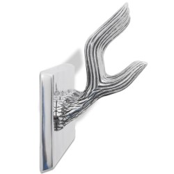 Crochets à vêtements de garde-robe 2 pcs Argenté Aluminium 