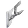 Crochets à vêtements de garde-robe 2 pcs Argenté Aluminium 