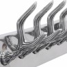 Crochets à vêtements de garde-robe 2 pcs Argenté Aluminium 