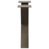 Pieds de table basse en forme de X, 2 pièces, acier naturel, 60 x (42-43) cm 