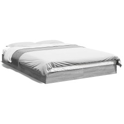 Cadre de lit sans matelas sonoma gris 120x190 cm 