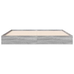 Cadre de lit sans matelas sonoma gris 120x190 cm 