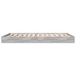 Cadre de lit sans matelas sonoma gris 120x190 cm 