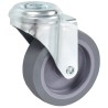 12 pcs Roulettes pivotantes à trou de boulon 75 mm 