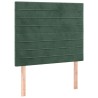 Tête de lit à LED Vert foncé 90x5x118/128 cm Velours 