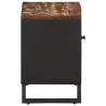 Meuble TV 80x33x46 cm bois de récupération et d'ingénierie 