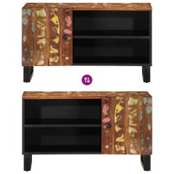 Meuble TV 80x33x46 cm bois de récupération et d'ingénierie 