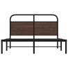 Cadre de lit sans matelas 135x190 cm chêne marron 