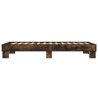 Cadre de lit sans matelas chêne fumé 90x190 cm 