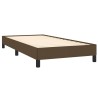 Cadre de lit sans matelas marron foncé 80x200 cm tissu 