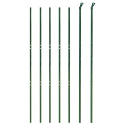 Clôture en treillis métallique vert 1,4x10 m acier galvanisé 