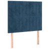 Tête de lit à LED Bleu foncé 80x5x118/128 cm Velours 