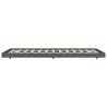 Cadre de lit sans matelas gris 90x200 cm bois de pin massif 