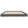 Cadre de lit sans matelas gris 90x200 cm bois de pin massif 