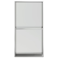 Niche de douche argenté brossé 32x62x9 cm acier inoxydable 