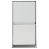 Niche de douche argenté brossé 32x62x9 cm acier inoxydable 