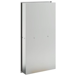 Niche de douche argenté brossé 32x62x9 cm acier inoxydable 