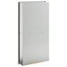 Niche de douche argenté brossé 32x62x9 cm acier inoxydable 