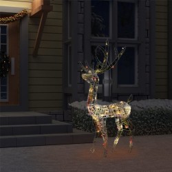 Renne de décoration de Noël Acrylique 140 LED colorées 120 cm 