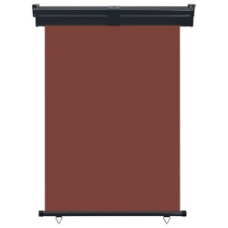 Auvent latéral de balcon 125x250 cm Marron 