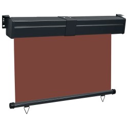 Auvent latéral de balcon 125x250 cm Marron 