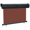 Auvent latéral de balcon 125x250 cm Marron 