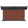 Auvent latéral de balcon 125x250 cm Marron 