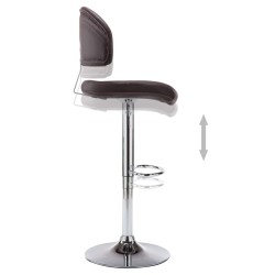 Tabouret de bar Marron Similicuir 